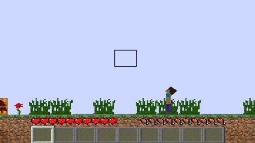 Paper Minecraft crafting system with tools and resource blocks